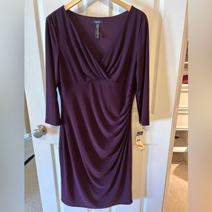 Chaps purple dress